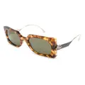 ETRO tortoiseshell oversize-frame sunglasses - Gold