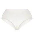 SPANX satin-finish high-waist thong - White