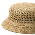 Prada woven straw hat - Neutrals