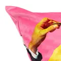 Seletti Lipstick square cushion - Pink