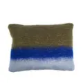 LOEWE logo-patch patterned cushion - Blue