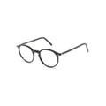 Lunor round-frame glasses - Black