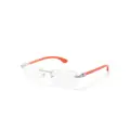 Maybach eyewear Artist XII rectangle-frame glasses - Orange