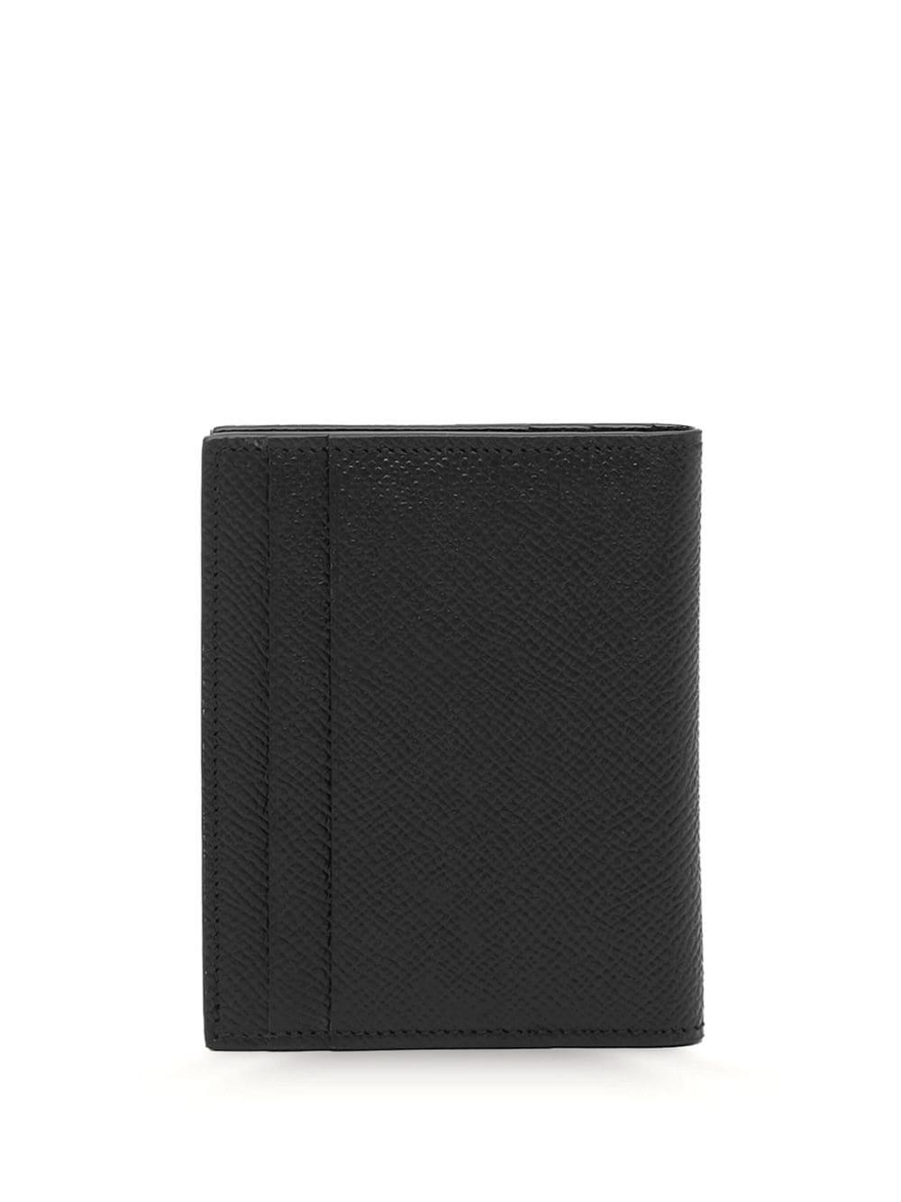 Ferragamo Gancini-plaque leather card holder - Black