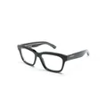 Balenciaga Eyewear logo-engraved square-frame glasses - Black