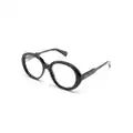 Chloé Eyewear tortoiseshell round-frame glasses - Brown