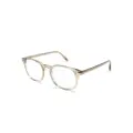 TOM FORD Eyewear transparent round-frame glasses - Neutrals