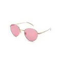 Oliver Peoples Rhydian round-frame sunglasses - Gold