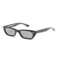 Garrett Leight Webster rectangle-frame sunglasses - Black