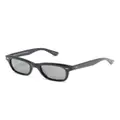 Garrett Leight Grove rectangle-frame sunglasses - Black