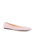 LOEWE Toy rhinestoned ballerina shoes - Pink