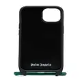Palm Angels logo-print iPhone 14 case - Green