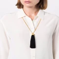 Saint Laurent tassel-trim chain-link necklace - Gold