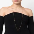 Saint Laurent heart long necklace - Gold