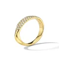 IPPOLITA 18kt yellow gold Stardust Top Squiggle diamond band ring