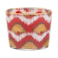 Les-Ottomans Ikat abstract-print glass - Red