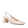 Emporio Armani 55mm cut-out leather pumps - Pink