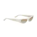 Marni cat eye-frame gradient sunglasses - White