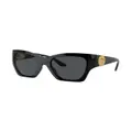 Versace Eyewear logo-plaque cat-eye frame sunglasses - Black