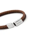 Paul Smith braided leather bracelet - Silver