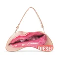 Diesel Play lips-motif shoulder bag - Neutrals