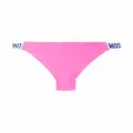 Moschino logo-waistband bikini bottom - Pink