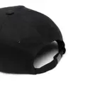 Calvin Klein logo-patch cotton hat - Black