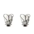 Burberry Horse polished-finish hoop earrings - Silver