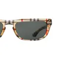 Burberry Eyewear Vintage Check square-frame sunglasses - Neutrals