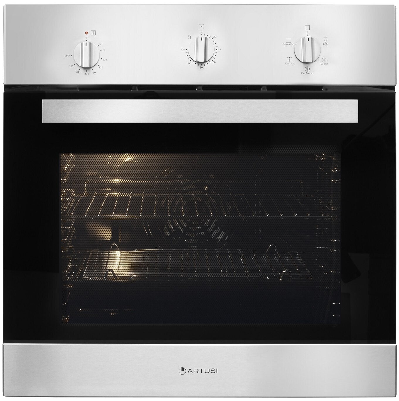 Artusi 60cm Electric MultiFunction Built-In Oven Stainless Steel CAO601X-2