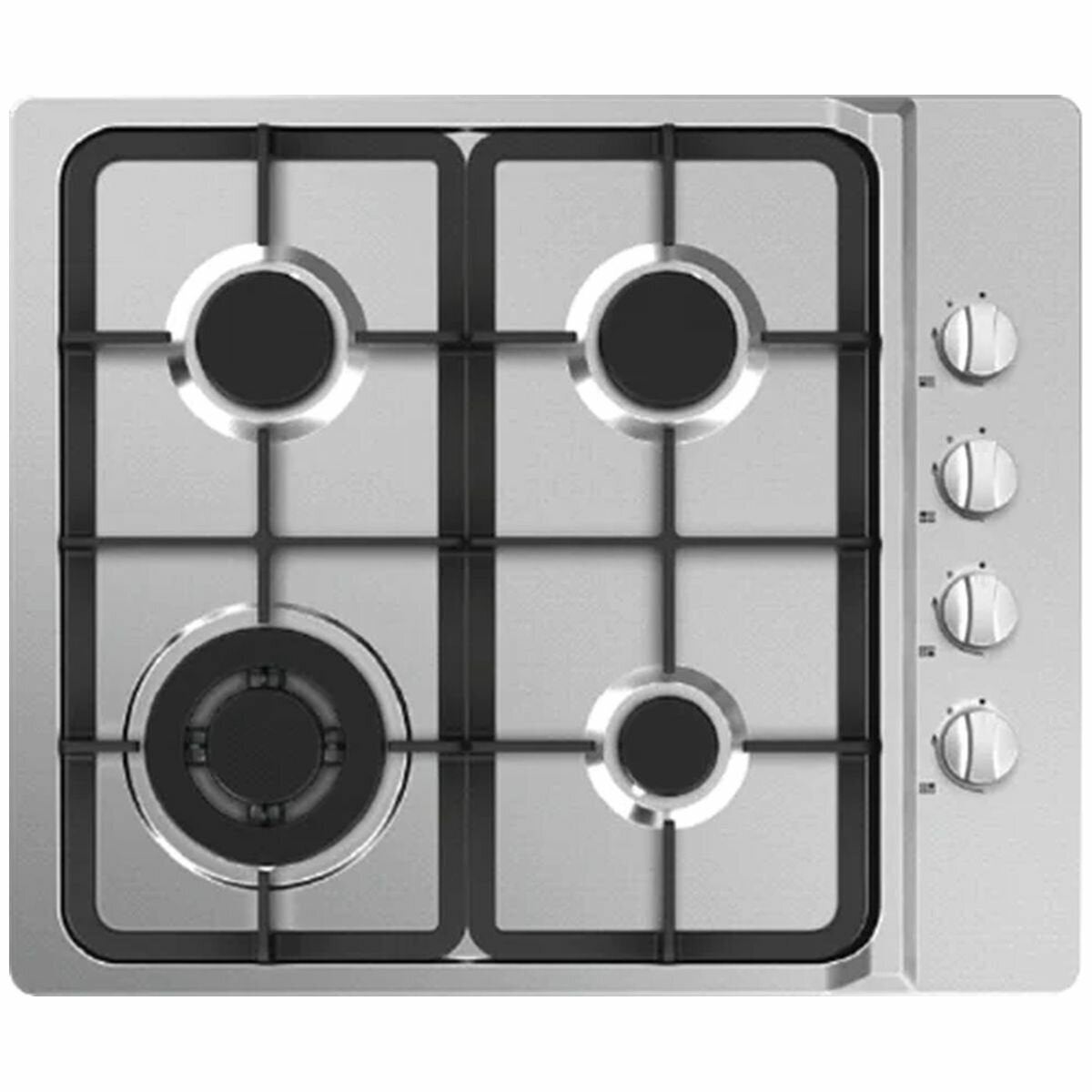 Midea 60cm Gas Cooktop Stainless Steel 60G40ME403-SFT