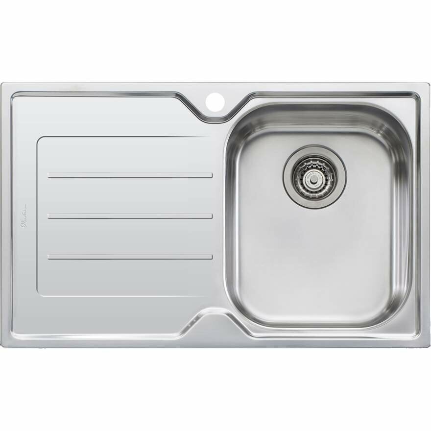Oliveri Flinders Single Bowl Sink with Drainer FL122-NZ-1TH-OF
