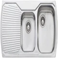 Oliveri Monet 1 & 3/4 Bowl Topmount Sink with Drainer MO712-NZ-1TH-OF
