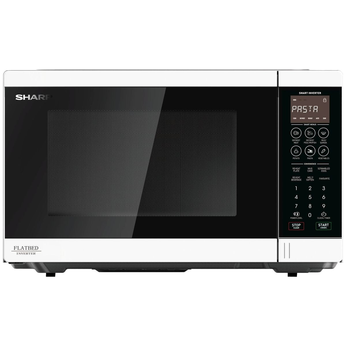 Sharp Flatbed 1200W Microwave White SM327FHW
