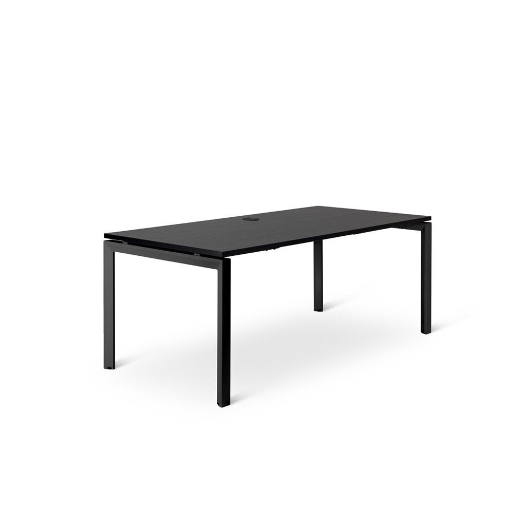 Mobel Novah Straight Desk Black Woodgrain MG_NOVDSK_B_126B