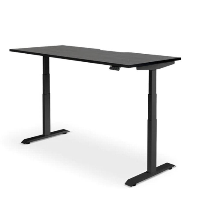 Mobel Rise Electric Height Adjustable Straight Desk MG_RISEL_15_B_BW