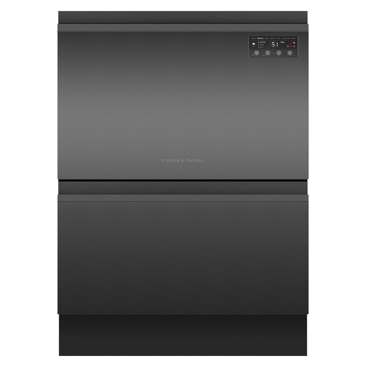 Fisher & Paykel Series 7 Contemporary Double DishDrawer Dishwasher Black DD60D2NB9