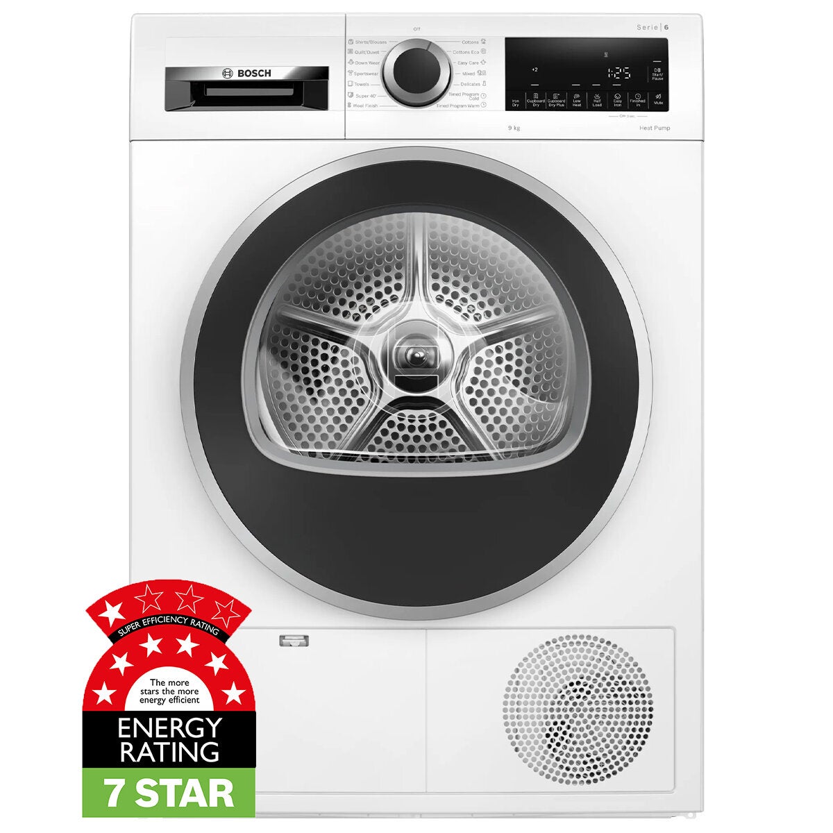 Bosch Series 6 9kg Heat Pump Dryer WQG24200AU