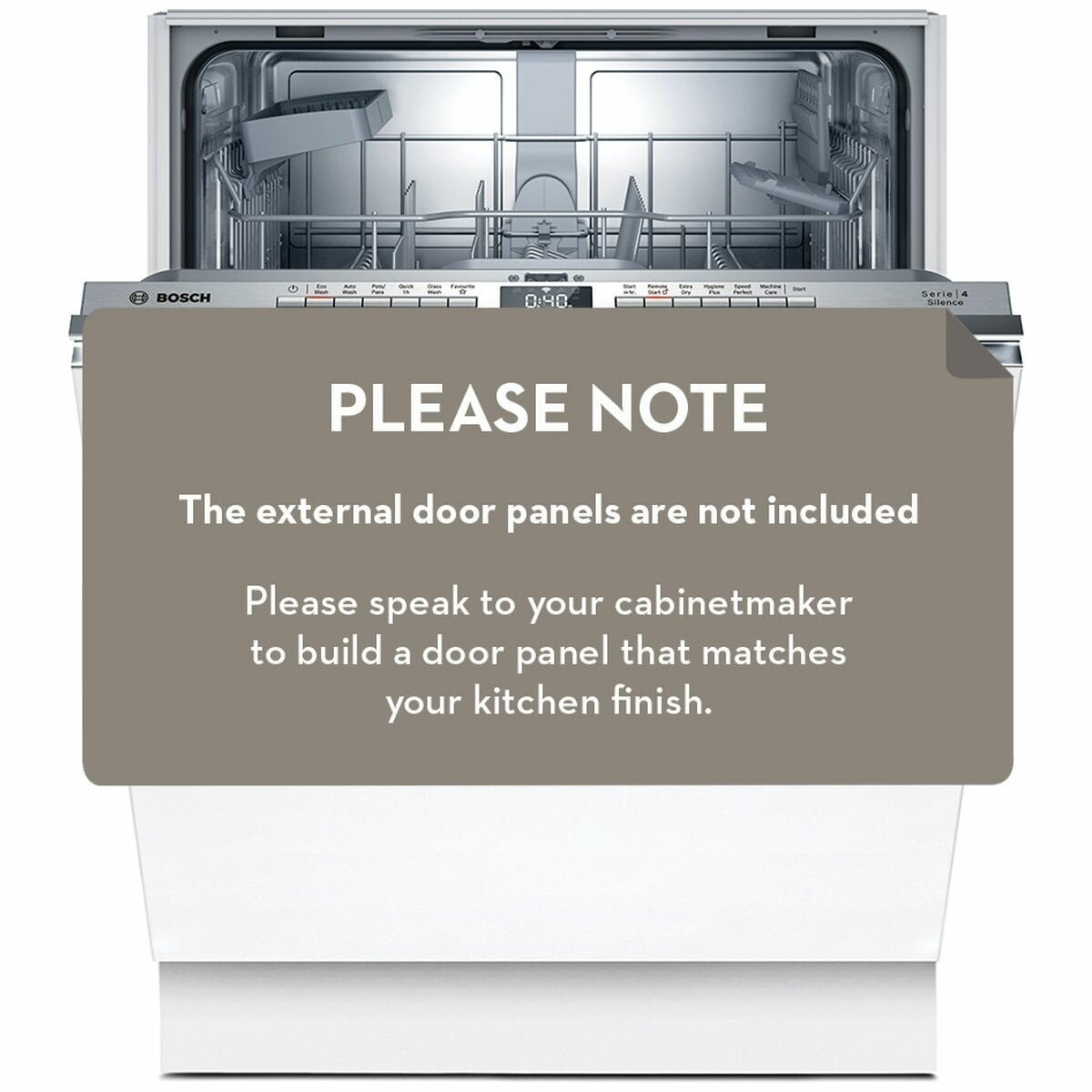 Bosch 60cm Series 4 Fully Integrated Dishwasher SMV4HTX01A