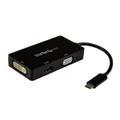 Startech 3-in-1 Video Converter - USB-C to VGA DVI or HDMI - 4K