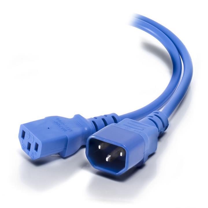 Alogic 0.5m IEC C13 to IEC C14 Computer Power Extension Cord Male to Female Blue