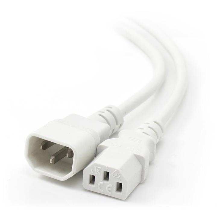 Alogic 0.5m IEC C13 to IEC C14 Computer Power Extension Cord Male to Female White