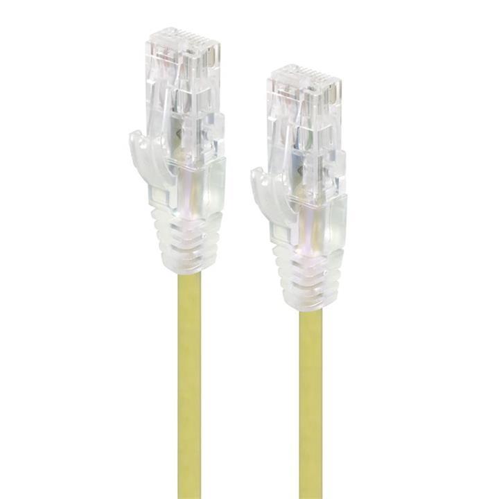 Alogic 5m Yellow Ultra Slim Cat6 Network Cable - Series Alph