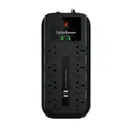 CyberPower 8-Port Home Theatre/IT Surge Protector With 2x USB
