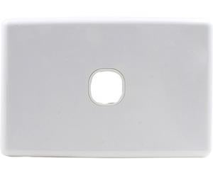 Alogic 1 Gang Wall Plate - Clipsal Compatible - White