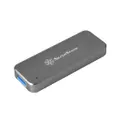SilverStone MS09-MINI M.2 Portable USB 3.1 Portable Enclosure, Charcoal