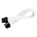 Silverstone PP07-PCIW PCIe-8pin to PCIe-6+2pin(250mm) Power Cable Extender - White