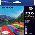 Epson 220 Standard Capacity DURABrite Ultra -Ink Cartridge Value Pack