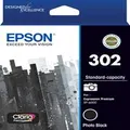 Epson 302 Standard Capacity Claria Premium - Photo Black Ink Cartridge