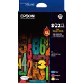 Epson 802XL - High Capacity DURABrite Ultra - Three Colour Ink Cartridge Pack